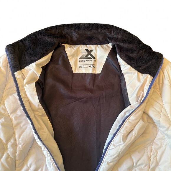 Zeroxposur White Quilted Full Zip Jacket - Women’s XL / 776O - Picture 5 of 9